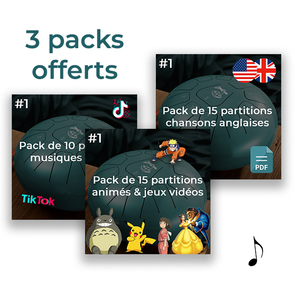 Cadeau : 3 packs de partitions offerts